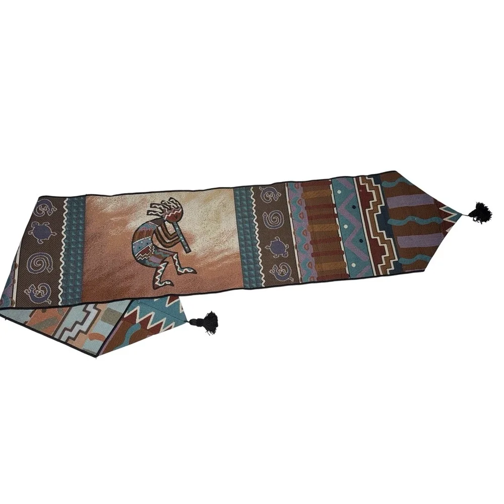 Southwest‎ Kokopelli Tapestry Native American Runner Hanging Tassel 70